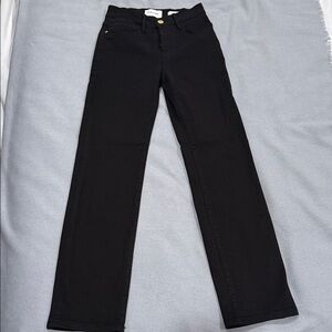 Frame Denim Women's Black Straight Leg Jeans